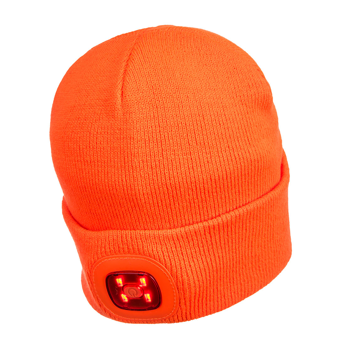 Dual Front & Back LED Head Light USB Rechargeable Beanie - B028